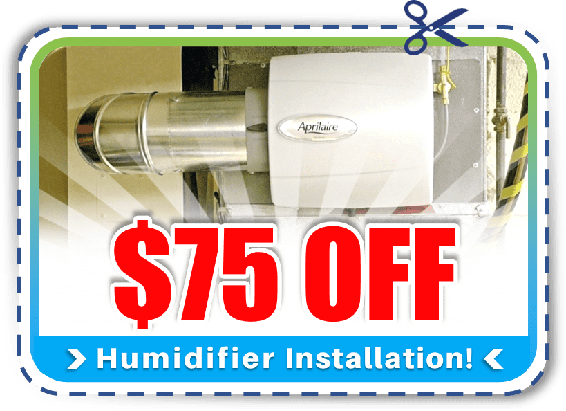 $75 off humidifier installation in Chicago with Eco Temp HVAC